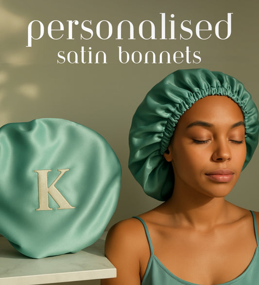 Personalised KBK Luxury Satin Bonnet