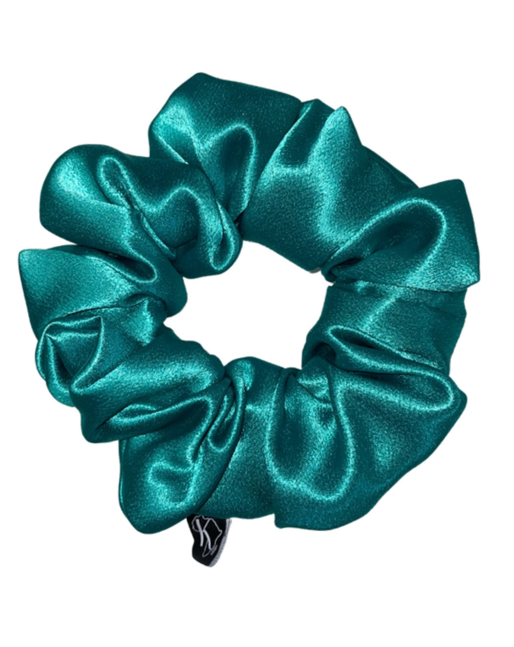 Krafts by Kerry Aqua Oversized Satin Scrunchie