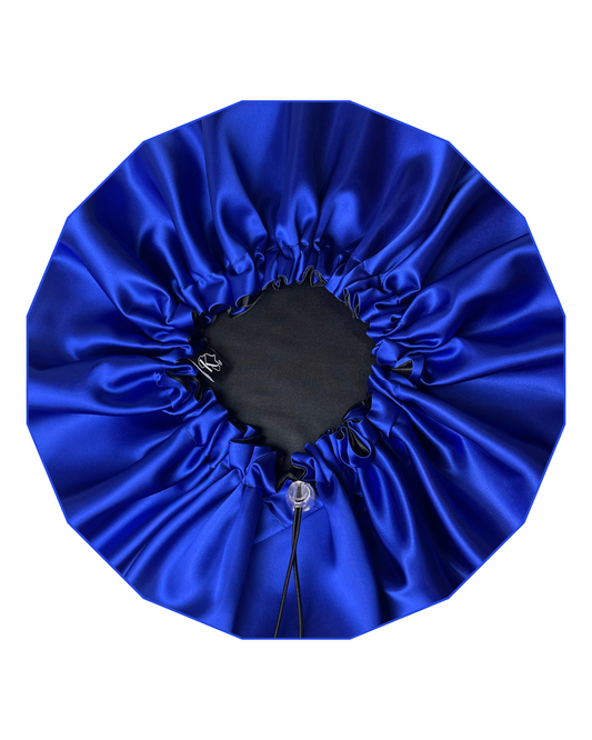 Krafts by Kerry Luxury Satin Bonnet - Cobalt Blue