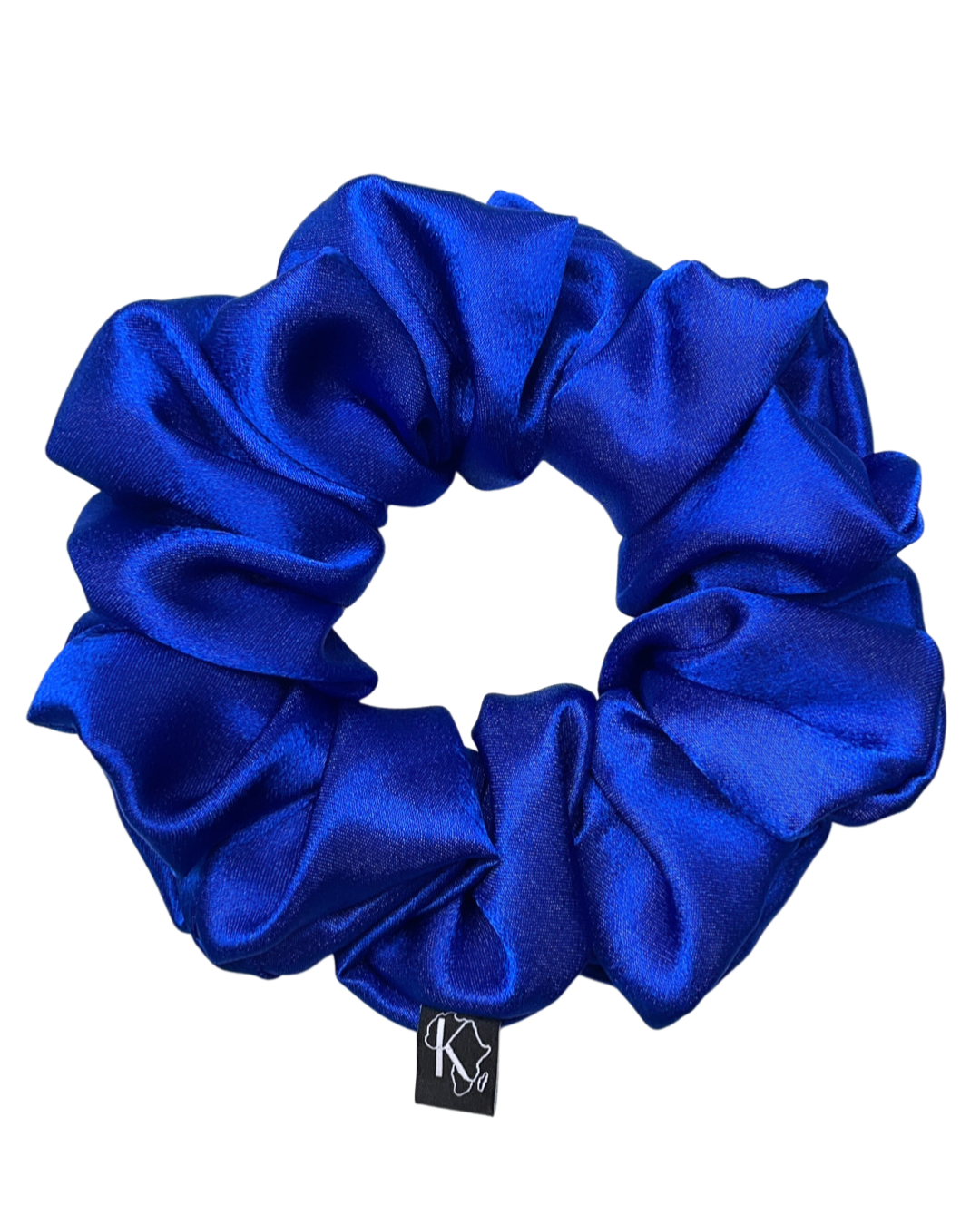 Krafts by Kerry Blue Oversized Satin Scrunchie