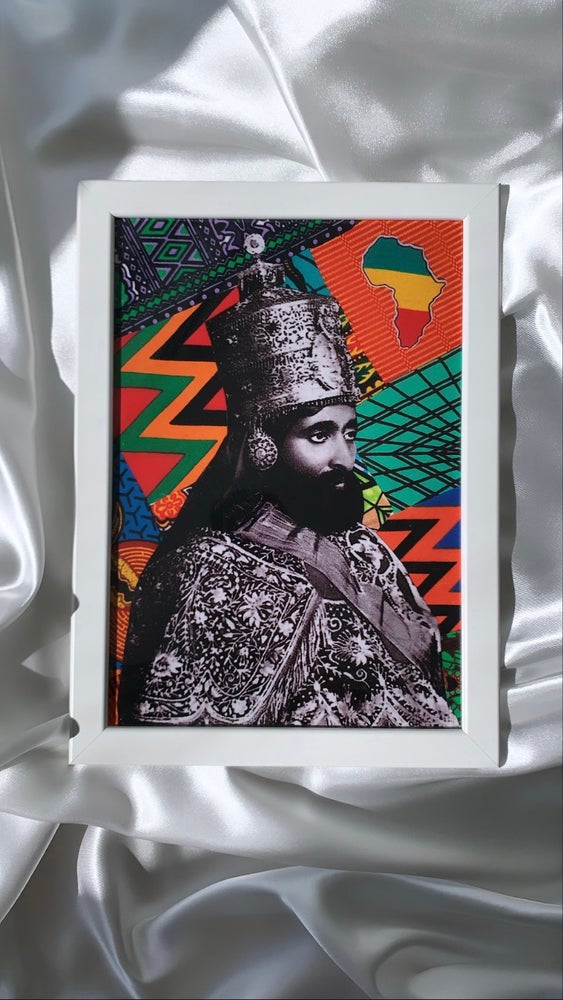 Krafts by Kerry Afrocentric Emperor Haile Selassie Art Print
