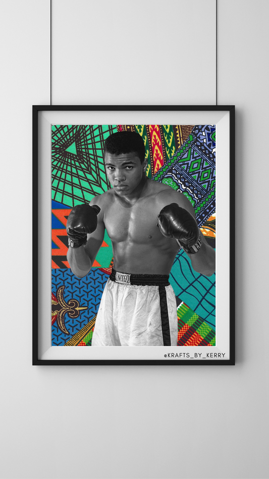 Krafts by Kerry Afrocentric Muhammad Ali Art Print