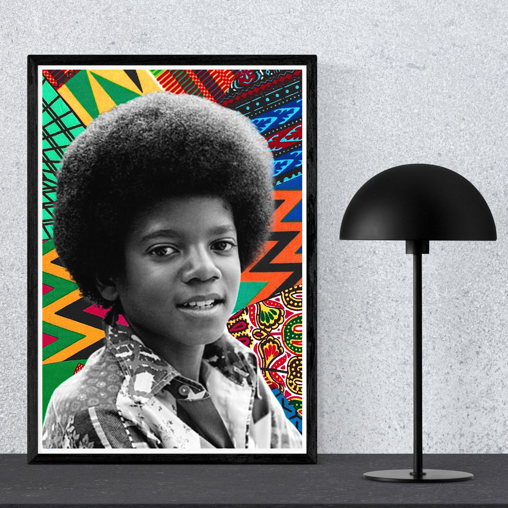 Krafts by Kerry Afrocentric Michael Jackson Art Print