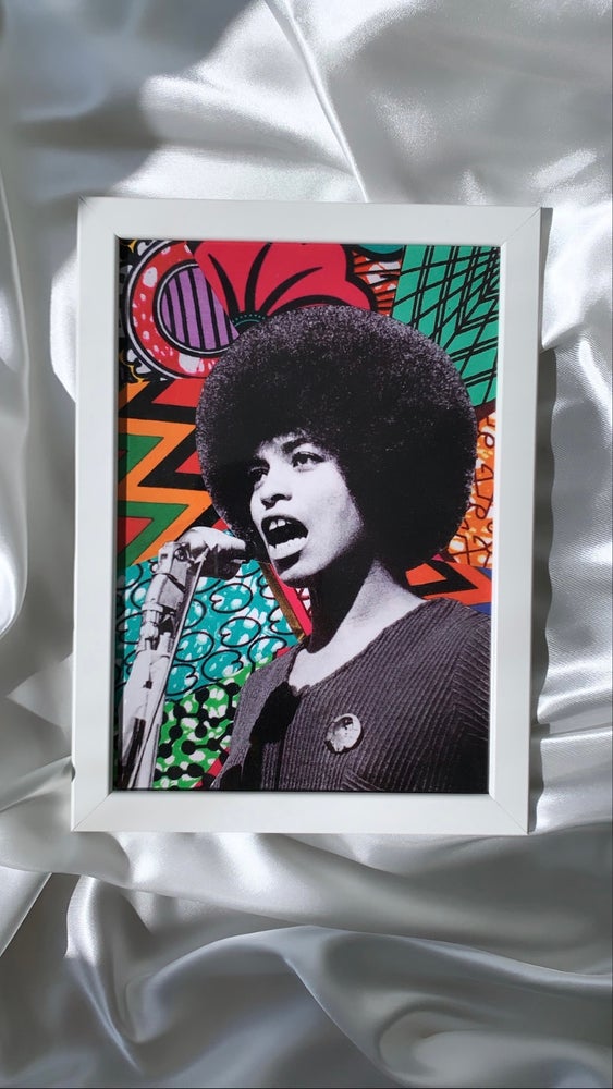 Krafts by Kerry Afrocentric Angela Davis Art Print