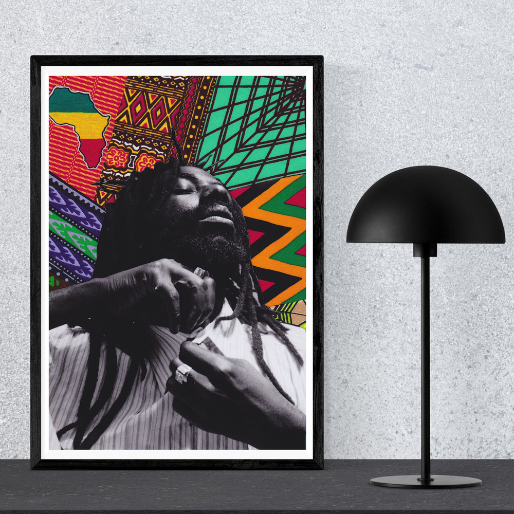 Krafts by Kerry Afrocentric Buju Banton Art Print