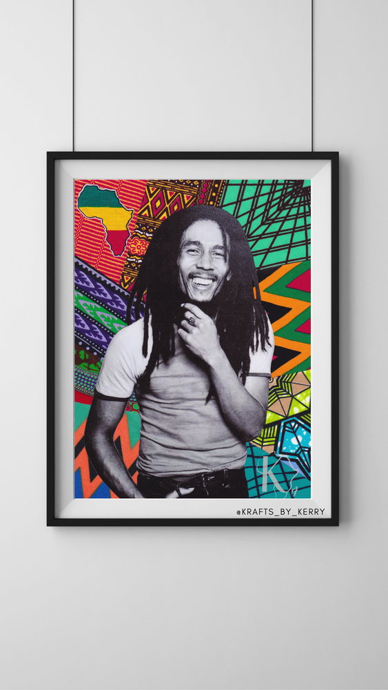 Krafts by Kerry Afrocentric Bob Marley Art Print