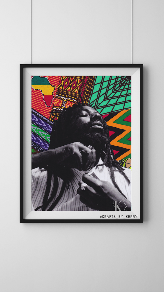 Krafts by Kerry Afrocentric Buju Banton Art Print