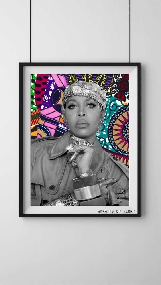 Krafts by Kerry Afrocentric Erykah Badu Art Print