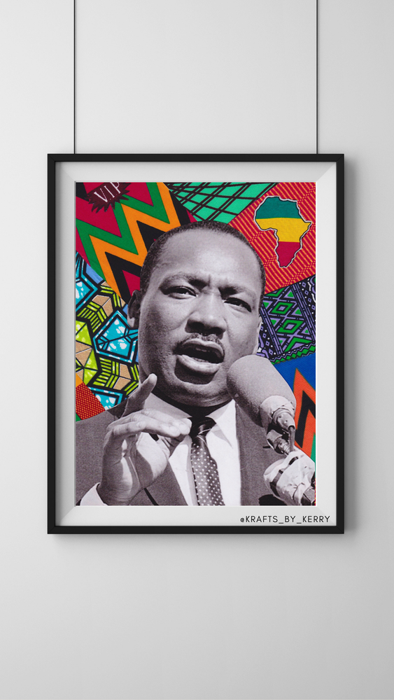 Krafts by Kerry Afrocentric Martin Luther King Jr Art Print