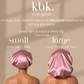Krafts by Kerry Luxury Satin Bonnet - Mauve