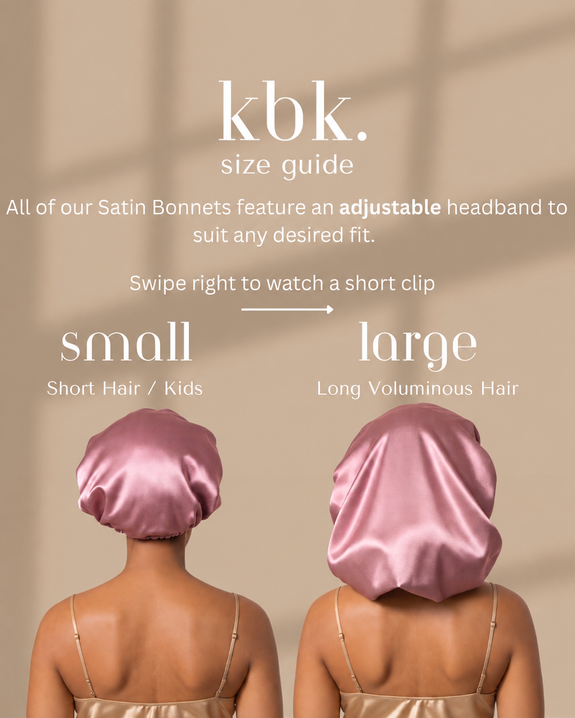 Krafts by Kerry Luxury Satin Bonnet - Mauve
