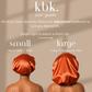 Krafts by Kerry Luxury Satin Bonnet - Burnt Orange