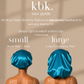 Krafts by Kerry Luxury Satin Bonnet - Teal