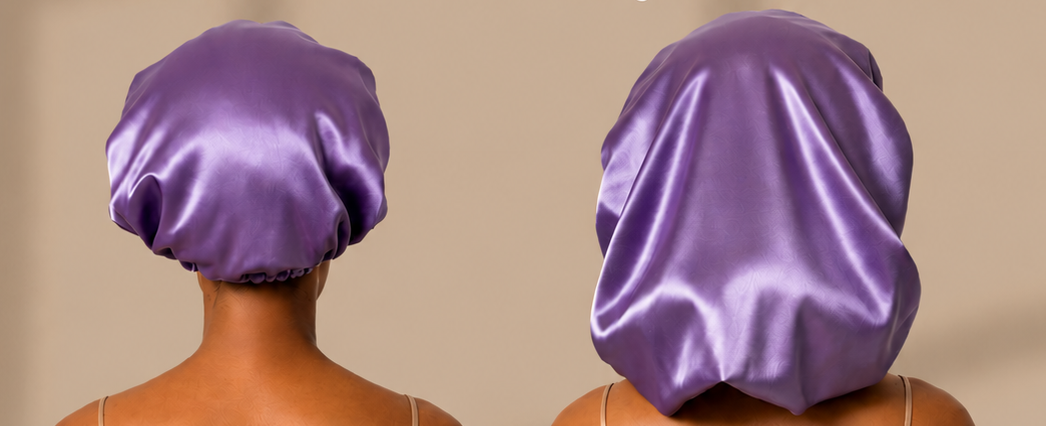 Krafts by Kerry Luxury Satin Bonnet - Lavender