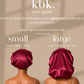Krafts by Kerry Luxury Satin Bonnet - Wine