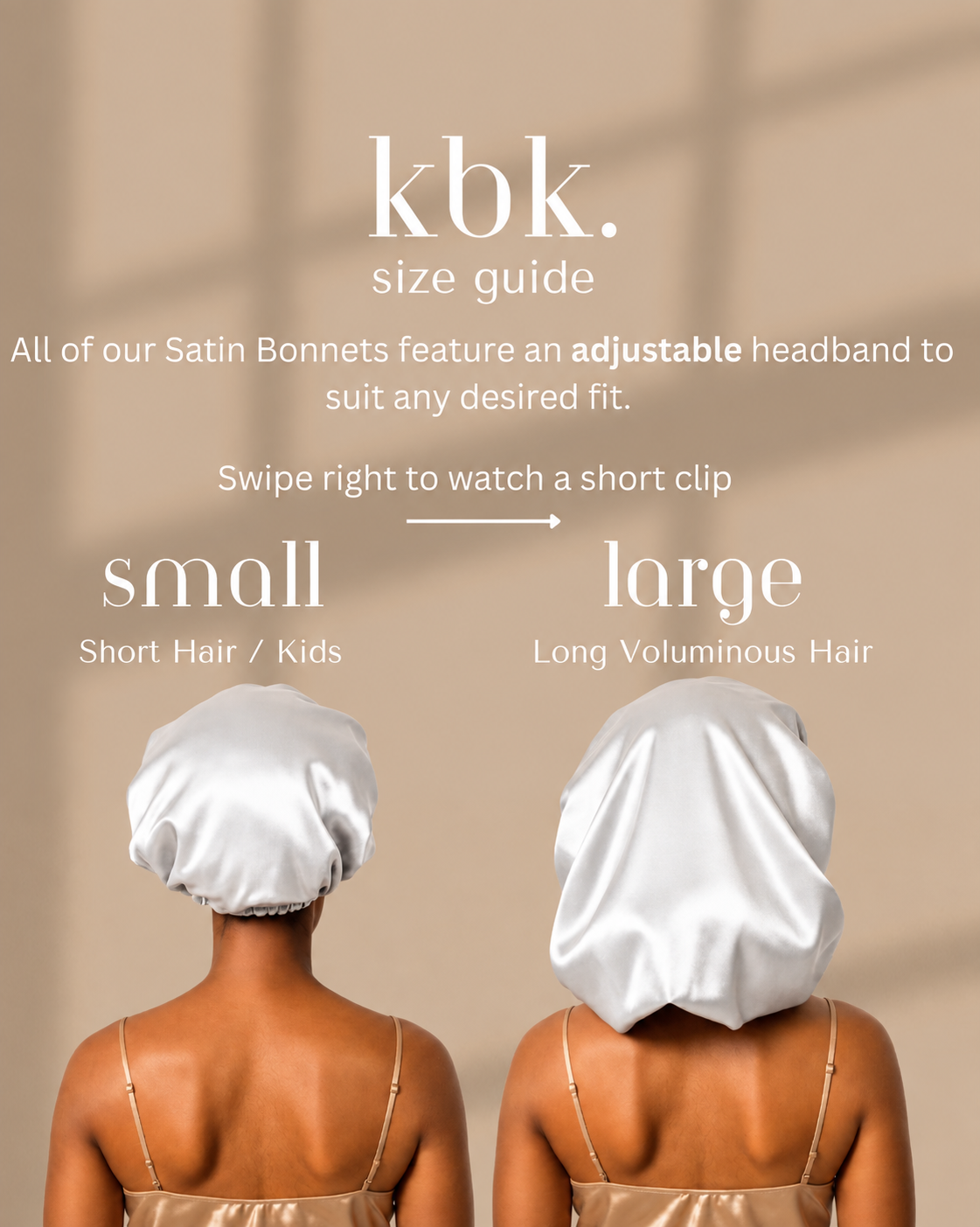 Krafts by Kerry Luxury Satin Bonnet - White