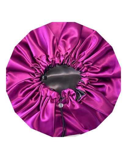 Krafts by Kerry Luxury Satin Bonnet - Plum