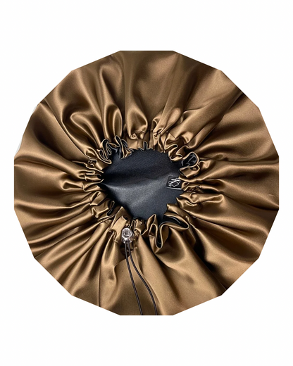 Krafts by Kerry Luxury Satin Bonnet - Brown