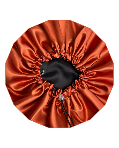 Krafts by Kerry Luxury Satin Bonnet - Burnt Orange