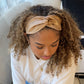 Luxury Satin Turban Twist Headband - Gold
