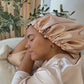 Krafts by Kerry Luxury Satin Bonnet - Peach