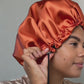Krafts by Kerry Luxury Satin Bonnet - Wine