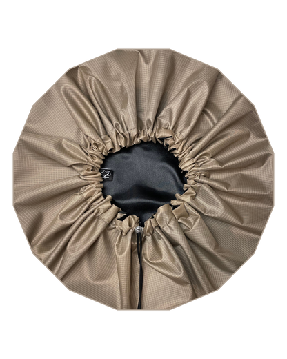 Krafts by Kerry Adjustable Satin Lined Shower Cap - Beige