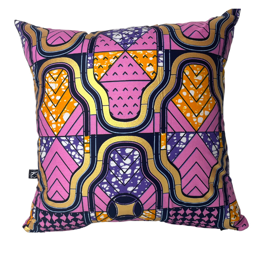 Krafts by Kerry African Wax Print Decorative Cushion Cover - Kasoa