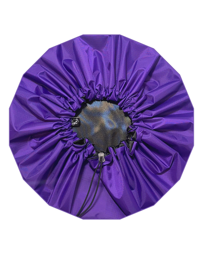 Krafts by Kerry Adjustable Satin Lined Shower Cap - Purple