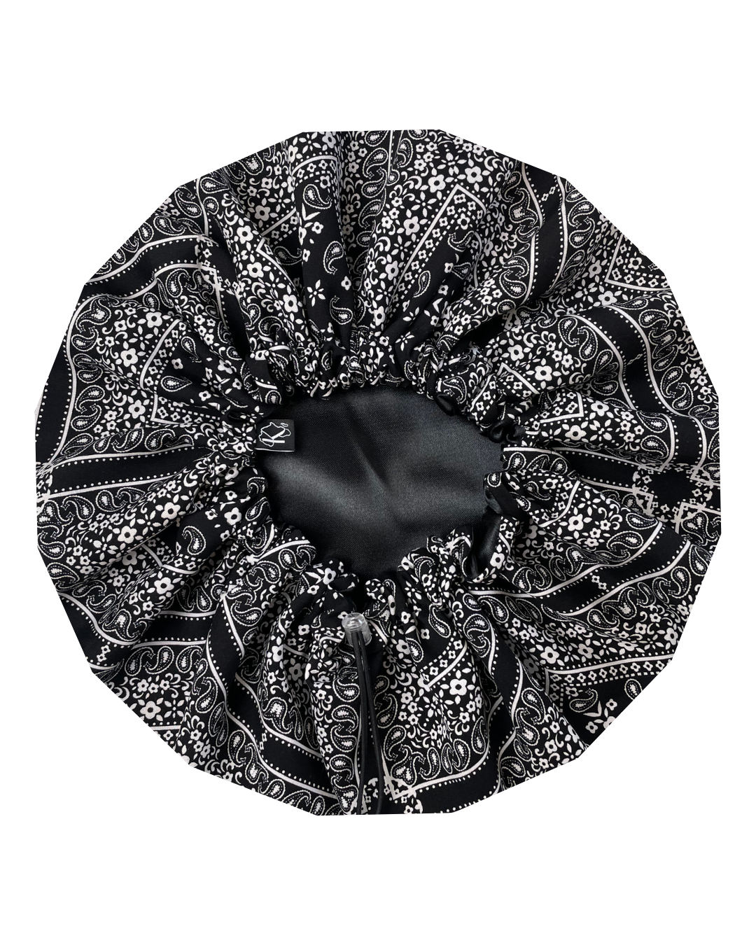 Krafts by Kerry Paisley Black Satin Lined Bonnet