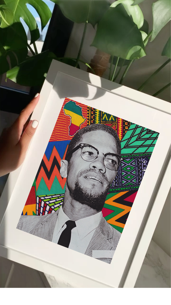 Krafts by Kerry Afrocentric Malcolm X Art Print