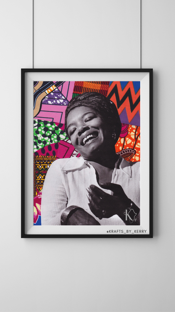Krafts by Kerry Afrocentric Maya Angelou Art Print
