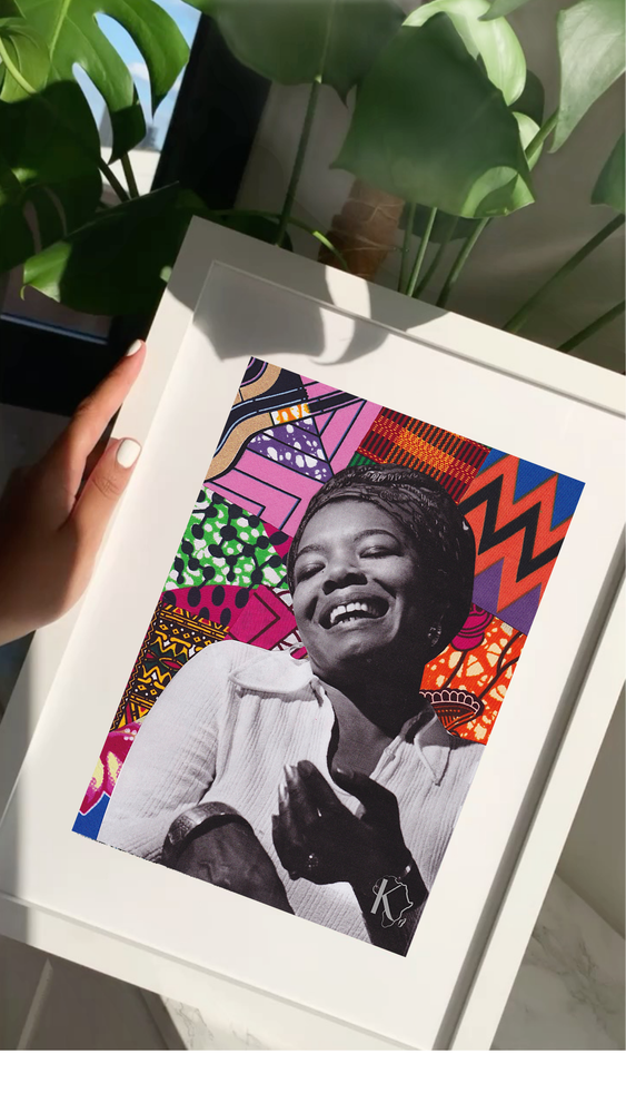 Krafts by Kerry Afrocentric Maya Angelou Art Print
