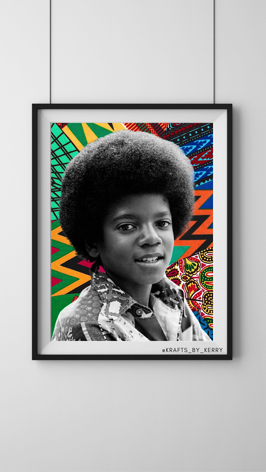 Krafts by Kerry Afrocentric Michael Jackson Art Print