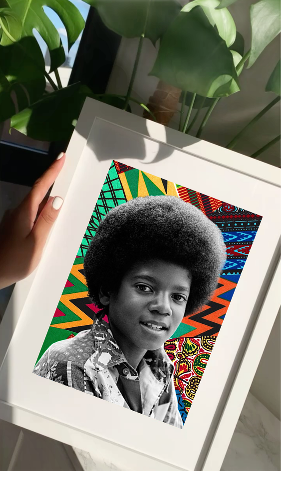Krafts by Kerry Afrocentric Michael Jackson Art Print