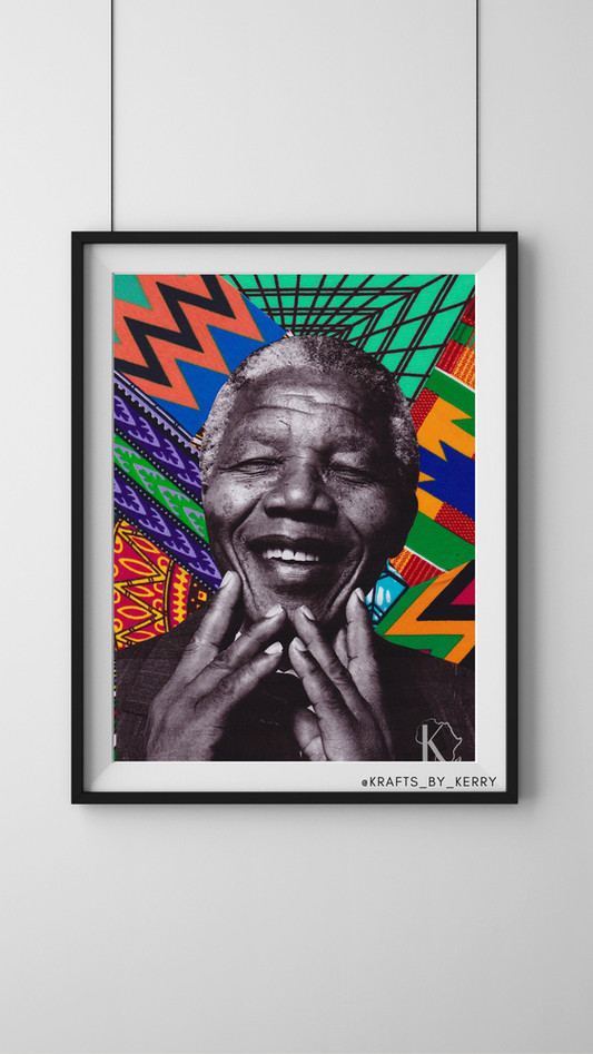 Krafts by Kerry Afrocentric Nelson Mandela Art Print