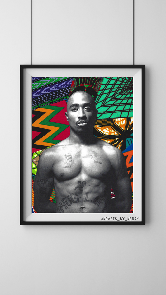 Krafts by Kerry Afrocentric Tupac Shakur Art Print